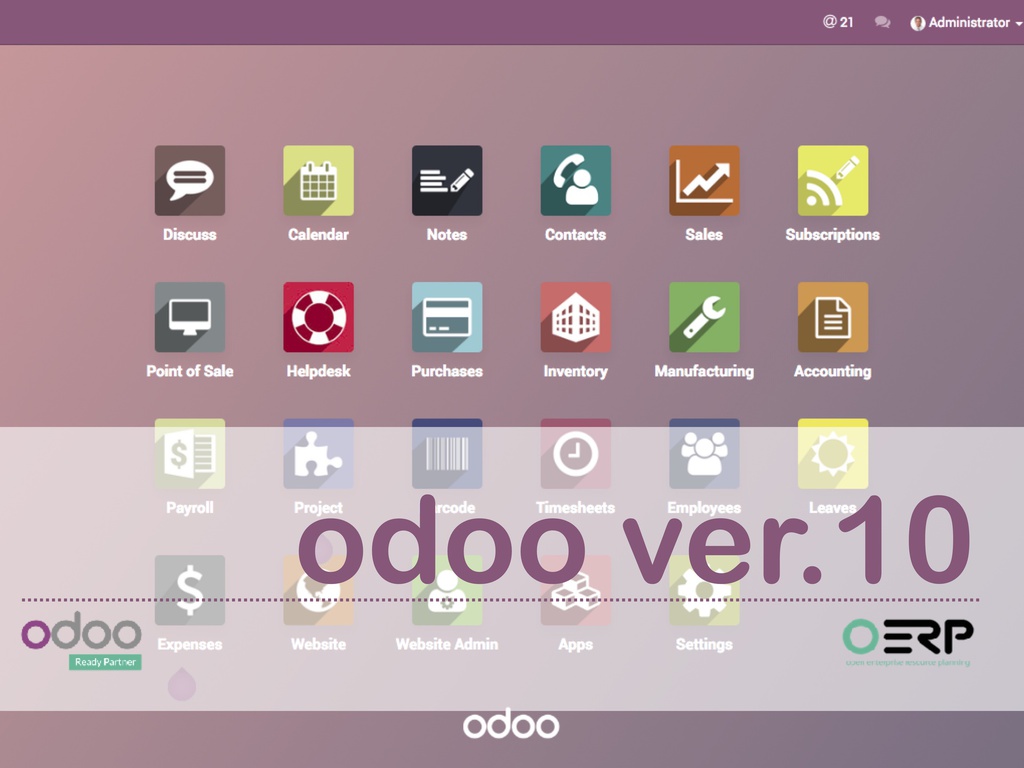 Discovering the newly released Odoo 10